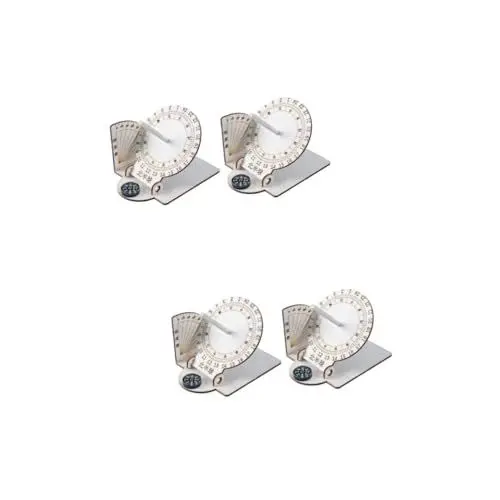 Produktbild: GETAJGHSD 4 Stück Lehrmittel Selber Zusammenbauen Wissenschaftliche Sonnenuhr Heimdekoration Sonnenuhr Selber Machen Äquatoriale Sonnenuhr Sonnenuhr-Modell Lehrhilfe Solarium-Modell Hölzern