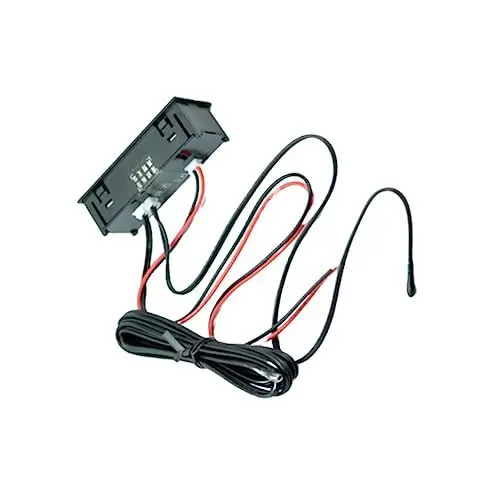 Produktbild: GETAJGHSD Auto-thermometer Uhr Außenthermometer Digitales Thermometer Fürs Auto Rot Einfache Installation Kein Bohren Erforderlich