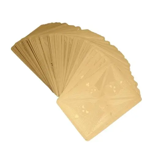 Produktbild: GETAJGHSD Funky Gold Skull Pokerkarten Für Kreative Spielabende Für Partys Bars Und Büro Hochwertige Langlebige Spielkarten Mit Einzigartigem Design Für Unvergessliche Erlebnisse