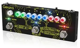 Produktbild: Getaria Guitar Multi-Effektpedal E-Gitarre Kombiniertes Effektpedal mit Distortion Overdrive Stimmlose Effekte Pedal Amp Modellierung IR-Simulation, eingebauter