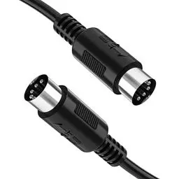 Produktbild: Getaria MIDI-Kabel 5 Pin DIN Plug 5 m schwarz, verwendet für Audiokabel für Elektronisches Klavier, MIDI-Tastatur, Synthesizer, Audioschnittstelle, Sequencer, Multi-Effect Pedal (1, 3M)