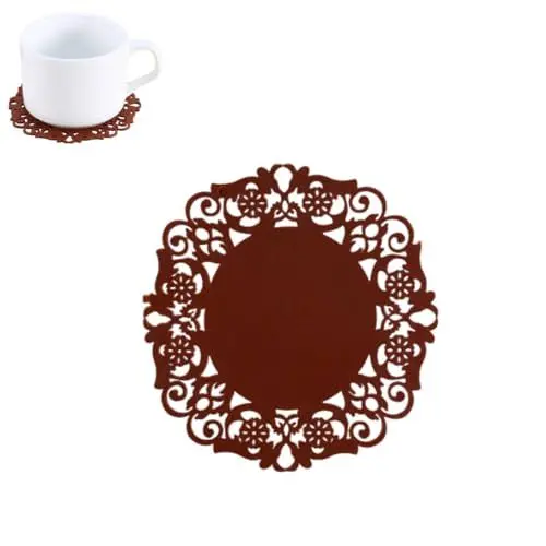 Produktbild: Getränkeuntersetzer, 2 Stück, Spitze, Blume, niedliche Untersetzer, Schreibtisch-Untersetzer, Silikon-Untersetzer, Kaffee-Untersetzer, Teetasse, Schüssel, Glaspolster, Kissen,