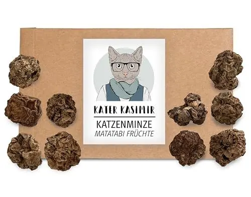 Produktbild: Getrocknete Matatabi Früchte als Katzenspielzeug für Katzen (intensiver als getrocknete Katzenminze und Matatabi-Sticks)