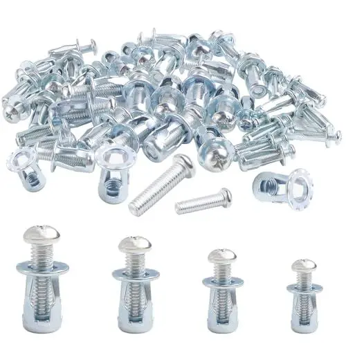 Produktbild: Getyjoe 40 Stück Hohlraum Metallanker M4 M5 M6 M8 Schraube Blütenblatt Expansion Nut Hohlwandanker Petal Nuts Hohler Türanker Jack Muttern für Metall Eisenblech Dünne Wände Hohltüren Hohlplatten