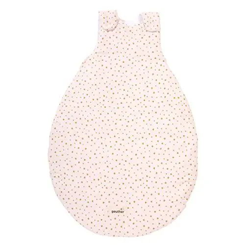 Produktbild: Geuther 4124 Babyschlafsack 62-68 Ganzjahresschlafsack aus 100% Bio-Baumwolle weicher Kinderschlafsack größenverstellbare & Pflegeleichte Baby Erstausstattung Starry Night Pink