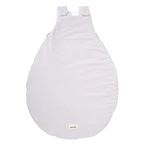Produktbild: Geuther 4125 Babyschlafsack 74-80 Ganzjahresschlafsack aus 100% Bio-Baumwolle weicher Kinderschlafsack größenverstellbare & Pflegeleichte Baby Erstausstattung Sprinkled Grey