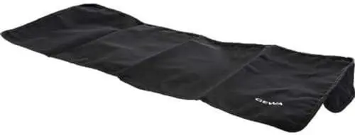 Produktbild: GEWA Keyboardabdeckung Economy, Keyboard Cover (hochwertiger Staubschutz für Keyboards, praktische Gurteinfassung, aus robustem Nylon, Maße: 126 x 51 x 6 cm), Schwarz