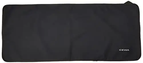 Produktbild: GEWA Keyboardabdeckung Economy, Keyboard Cover (hochwertiger Staubschutz für Keyboards, praktische Gurteinfassung, aus robustem Nylon, Maße: 95 x 38 x 6 cm), Schwarz