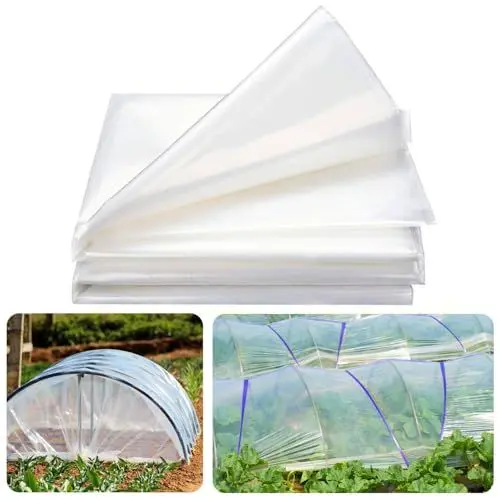 Produktbild: Gewächshausfolie Winterfest, 2 x 6 m Gewächshausfolie, Transparent Folie für Gewächshaus, Wiederverwendbar Gewächshausfolie Winterfest Geeignet für Gärten Gewächshäuser Landwirtschaft und Gartenbau
