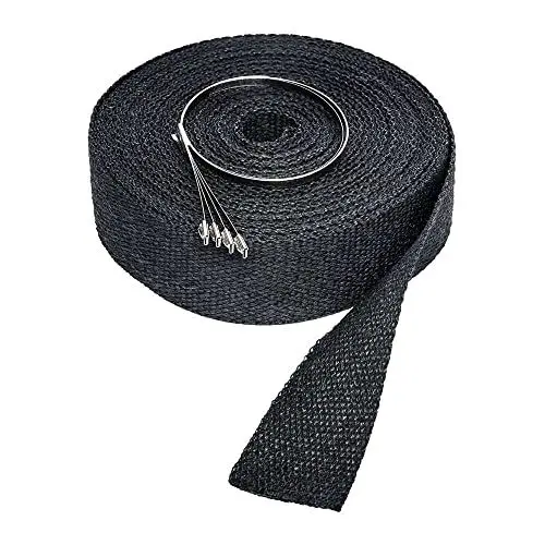 Produktbild: Gewebeband LeoVince Auspuff WRAP KIT, 800°, 15MTx52mm, schwarz