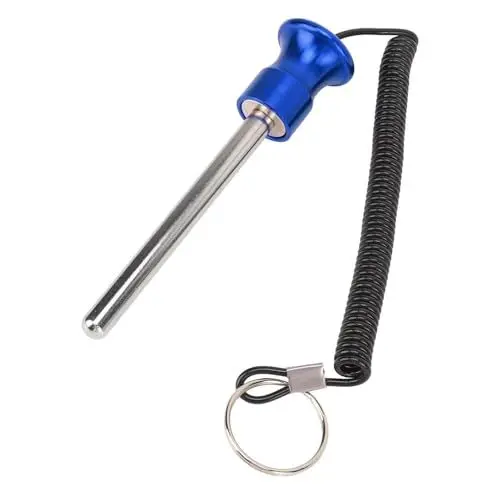 Produktbild: Gewicht-Stack-Pin, Universeller Magnetischer Gewichts-Pin, Fitnessstudio-Pin für Gewerbliche Fitnessstudios oder Heim-Fitnessstudios (Blau 10mm 100MM)
