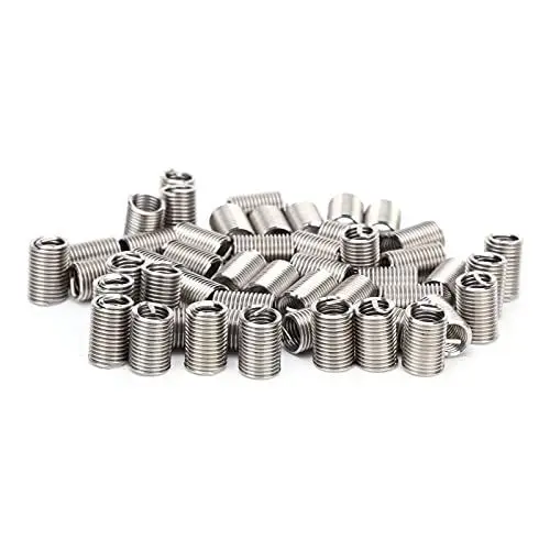 Produktbild: Gewindereparatursatz, Gewindeeinsätze für Metall, 100 Stück, Gewindeeinsätze, Bolzengewinde, Reparatur, Männlich, Weiblich, Reduziermutter, Reparaturwerkzeug,