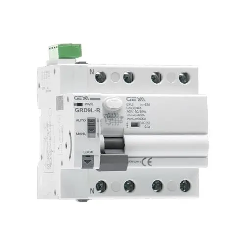 Produktbild: GEYA Automatische Wiedereinschaltvorrichtung Leistungsschalter 6KA ELCB Leistungsschalter RCCB RCD Wiedereinschalt-Leistungsschalter AC Typ Leistungsschalter (GRD9L-R AC220V+RCCB 4P-63A-300mA)