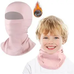 Produktbild: GFORI Kinder Sturmhaube Winter, Winddicht Thermo Balaclava,Sturmmaske für Jungen Mädchen zum Skimaske, Outdoor Sport Radfahren kältefest Plus Fleece Gesichtsmaske Rosa - Einheitsgröße
