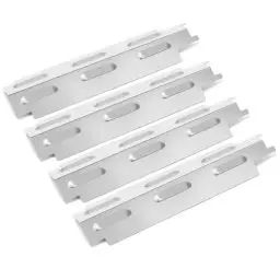 Produktbild: GFTIME 35.5CM Edelstahl Brennerabdeckung für EL Fuego Dayton 4 Brenner, Broilmaster Gasgrill 4+1, Flammenverteiler, BBQ Aromaschienen Zubehör, 4 Stück