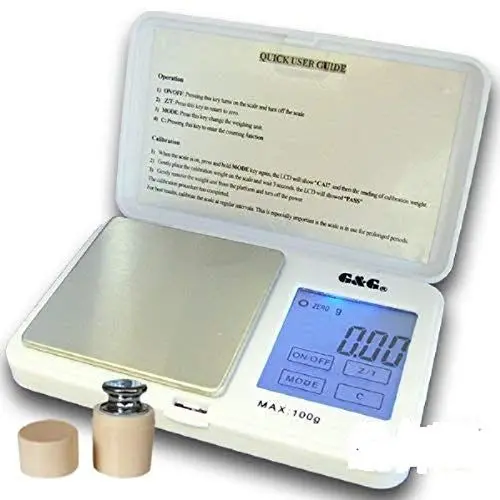Produktbild: G&G TS, 200g x 0.01g inkl. Kalibriergewicht, Weiß, Feinwaage Taschenwaage Digitalwaage Münzwaage Goldwaage Scale