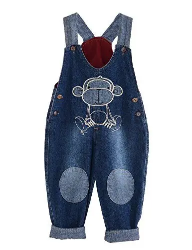 Produktbild: GGBaby@ Latzhose Kinder Baby Jungen Mädchen Jeanshose Latzhosen Jeans Hosen Baby Kinder Overall AFFE 110