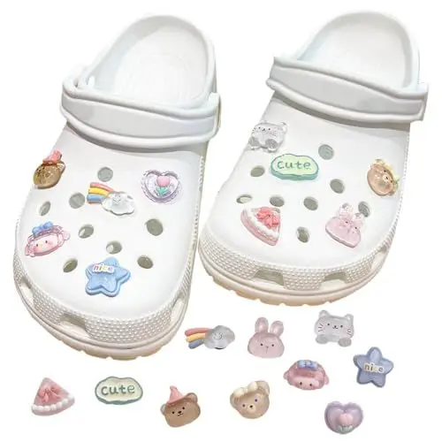 Produktbild: GGUFAY Schuhanstecker - Kawaii Schuh Charms für Mädchen & Jungen, süße Accessoires in verschiedenen Designs, perfekt für Kinder - Nicht zufällige Anstecker.