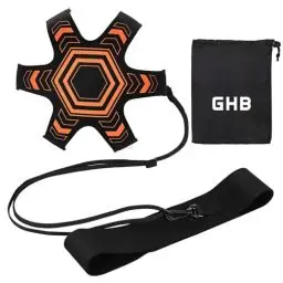 Produktbild: GHB Fußball Kick Trainer Solo Fussball Trainingszubehör Kinder Fußball Training Verstellbar Taillengürtel Geschenk Jungen Ball Kicken