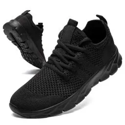 Produktbild: GHFKKB Sneaker Damen Laufschuhe Turnschuhe Tennisschuhe Freizeitschuhe Für Gym Schuhe Straßenlauf Schwarz Atmungsaktive Größe 40