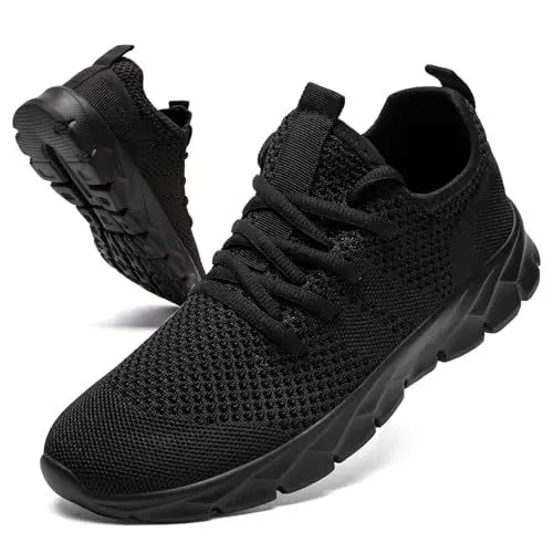 Produktbild: GHFKKB Sneaker Damen Laufschuhe Turnschuhe Tennisschuhe Freizeitschuhe Für Gym Schuhe Straßenlauf Schwarz Atmungsaktive Größe 40