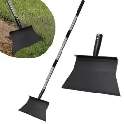 Produktbild: GHWMYD Multifunktionale Reinigungsschaufel, mit 120cm Abnehmbar Griff, 27cm Gartenschaufel Groß Flache Schaufel für Unkraut Entfernen und Moos de Outdoor, Unkrautentfernungswerkzeug für Rasenkanten