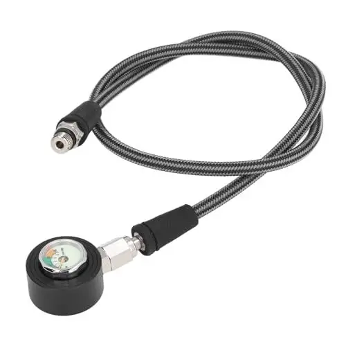 Produktbild: Ghzste Tauchmanometer, Leuchtendes Tauchmanometer mit Hochdruckschlauch BCD-Regler, Unterwasser-Tauchausrüstung (80cm)