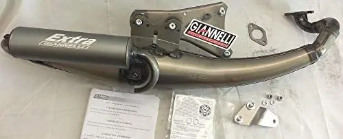 Produktbild: GIANNELLI EXTRA V2 MALAGUTI F12 PHANTOM L.94-01 EX AHUST WITH ALUMINIUM SILNCER TITANIUM CO LOUR