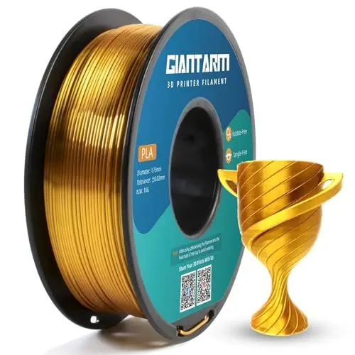 Produktbild: GIANTARM Silk PLA Filament 1.75mm, 3D Drucker Filament PLA 1kg Spule, Silk Gold