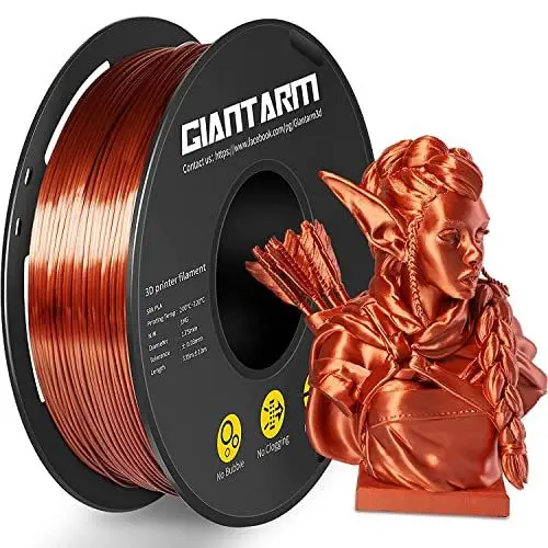 Produktbild: GIANTARM pla kupfer filament 1.75, Sauber gewickelt gute Haftung Filament silk bronze, 3D Drucker printer Filament 335M/Rolle 1kg