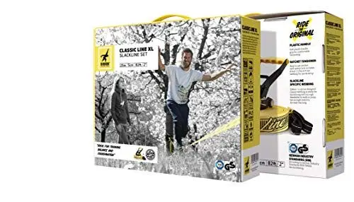 Produktbild: Gibbon Slacklines Classic Line, Gelb, 25 Meter Komplettset