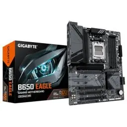 Produktbild: GIGABYTE B650 Eagle Mainboard - AMD Ryzen 9000er-Serie, 12+2+2 Phasen VRM, bis zu 7600 MHz DDR5 (OC), 1xPCIe 5.0 + 2xPCIe 4.0 M.2, GbE LAN, USB 3.2 Gen 2