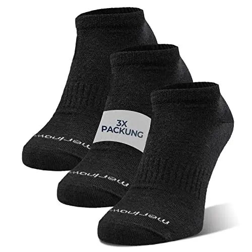 Produktbild: Giesswein Merino Sneaker Socken Herren & Damen 35-46 (3er Pack) - Anti Schweiß Socken Temperaturregulierend Antibakteriell - Laufsocken Sportsocken Herren & Damen - Sneakersocken aus Merinowolle