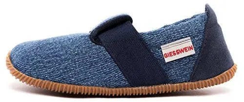 Produktbild: GIESSWEIN Söll - Slim Fit, Flache Hausschuhe Unisex Kinder, Dunkle Jeans 528, 25 EU
