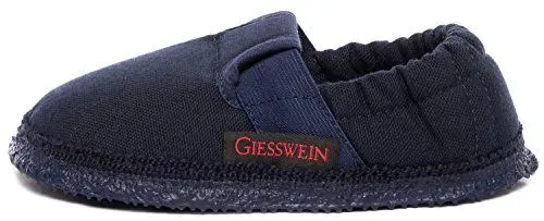 Produktbild: GIESSWEIN Kinder-Hausschuhe Aichach - Atmungsaktive Pantoffeln aus Baumwolle, Leichte Slippers für Mädchen & Jungen, Weiche Latex-Sohle
