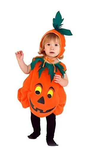 Produktbild: GIFT TOWER Kürbis Kostüm Kinder Mädchen Halloween Baby Faschingskostüme Jungen für Halloween Karneval Fasching Cosplay Orange S/2,5-3,5Jahre