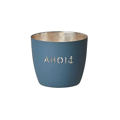 Produktbild: Gift Company AHOI Windlicht, Eisen, 10cm, Windsor/Gold