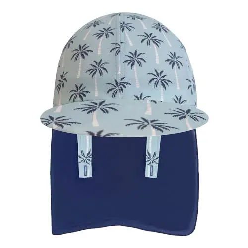 Produktbild: Gifts Treat Baby Boys Sonnenhut Kinder Legionärshut, UPF 50+ Sonnenschutz Badekappe Klapphut, Baby Sonnenhut mit Nackenschutz, Coco,grün,2-4 Jahre