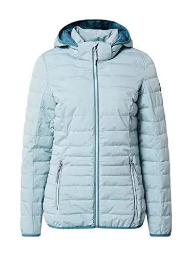 Produktbild: G.I.G.A. DX Damen Casual Funktionsjacke in Daunenoptik mit abzippbarer Kapuze - Uyaka Stripe, hellpetrol, 42, 34313-000