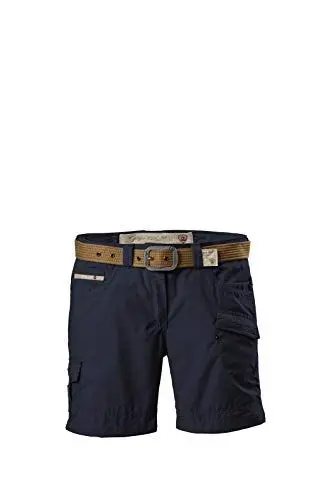 Produktbild: G.I.G.A. DX Damen Shorts Hira, Bermuda mit Gürtel, kurze Hose für Frauen mit praktischen Taschen, navy, 42