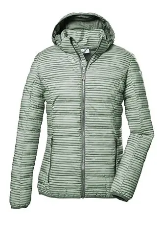 Produktbild: G.I.G.A. DX Damen Steppjacke mit abzippbarer Kapuze Uyaka AOP, mint, 36, 41503-000