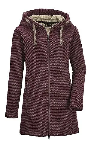 Produktbild: G.I.G.A. DX Damen Strickfleeceparka/Fleecejacke mit Kapuze GW 54 WMN KNTFLC PRK, tiefrot, 44, 37640-000