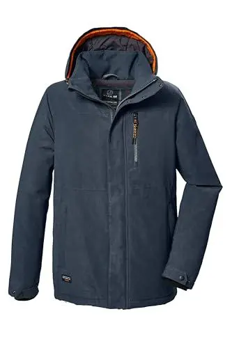 Produktbild: G.I.G.A. DX Herren Funktionsjacke/Outdoorjacke wasserdicht mit abzippbarer Kapuze GW 71 MN JCKT, dunkel stahlblau, M, 42213-000