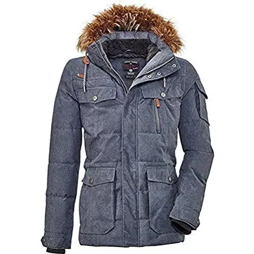 Produktbild: G.I.G.A. DX Herren Nakubo Casual Funktionsjacke In Daunenoptik Mit Abzippbarer Kapuze, dunkelblau, M