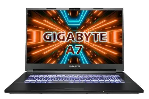Produktbild: GIGABYTE A7 X1-CDE1130SH AMD Ryzen 9 5900HX 43,94cm 17,3Zoll FHD RTX 3070 8GB GDDR6 2x8GB DDR4 512GB SSD W10H 2YW schwarz
