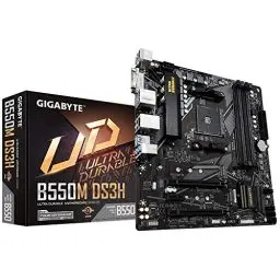Produktbild: Gigabyte B550M DS3H Mainboard schwarz, único