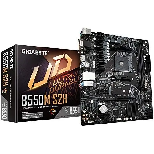 Produktbild: Gigabyte B550M S2H mATX Motherboard for AMD AM4 CPUs