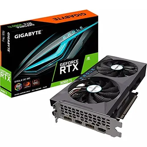 Produktbild: Gigabyte GeForce RTX 3060 Ti EAGLE OC 8GB V2 LHR Grafikkarte