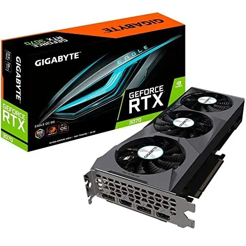 Produktbild: Gigabyte GeForce RTX 3070 Eagle OC 8G (Rev. 2.0) NVIDIA 8 GB GDDR6, GV-N3070EAGLE OC-8GD V2
