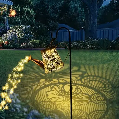 Produktbild: GIGALUMI Solar-Gießkannen-Lichter für den Außenbereich, solarbetriebene Gartendekoration, wasserdicht, Solar-Gartenlaterne mit Halterung für Hof, Rasen, Weg-Dekorationen